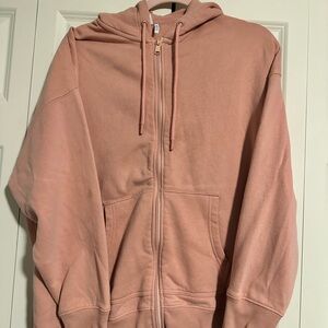 Twik Organic Cotton Blend Hoodie in Soft Pink